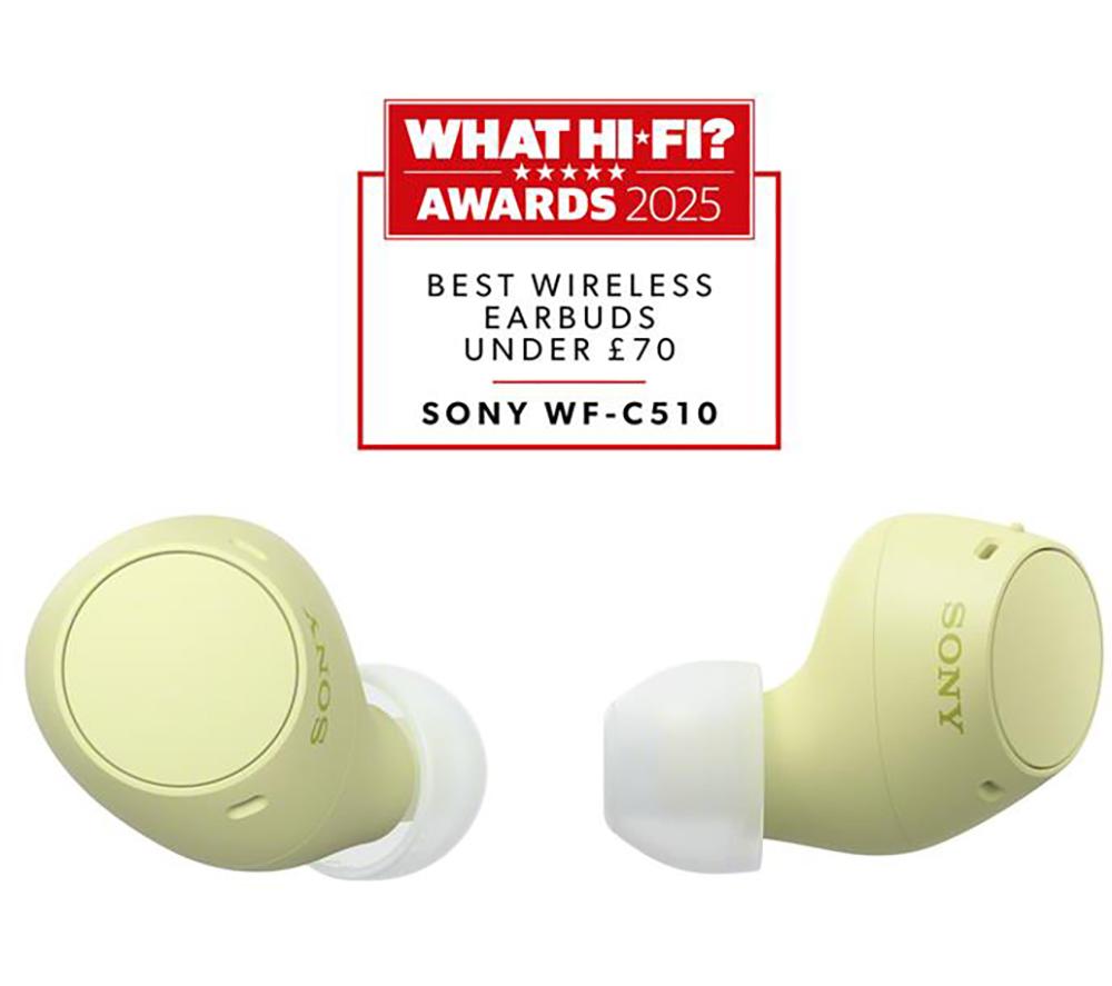 Audífonos inalámbricos Bluetooth SONY WF-C510 - Amarillos