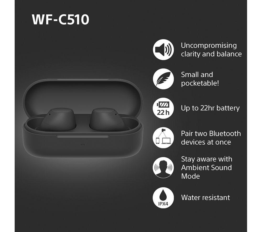Auriculares inalámbricos Bluetooth SONY WF-C510 - Negros