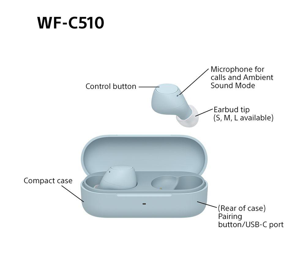 Auriculares Bluetooth inalámbricos SONY WF-C510 - Azul