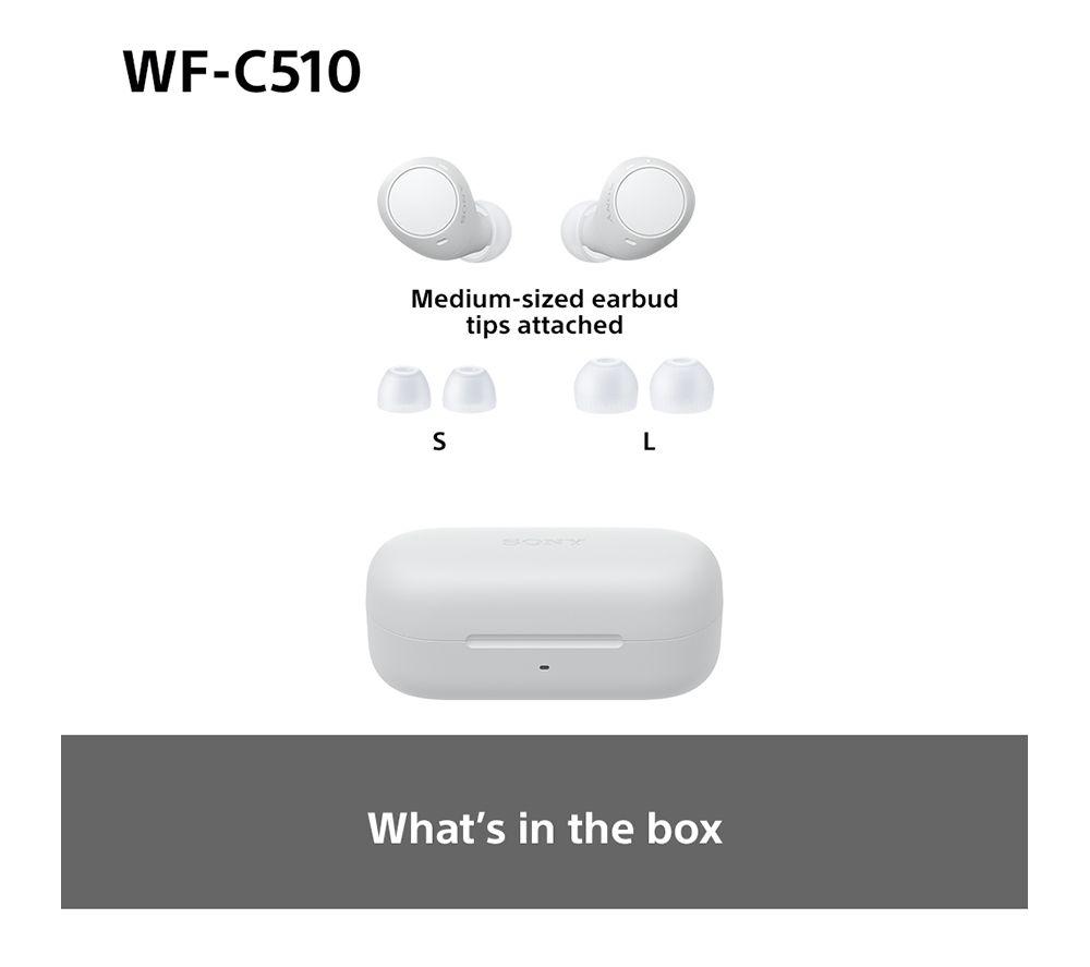 Audífonos inalámbricos Bluetooth SONY WF-C510 - Blancos