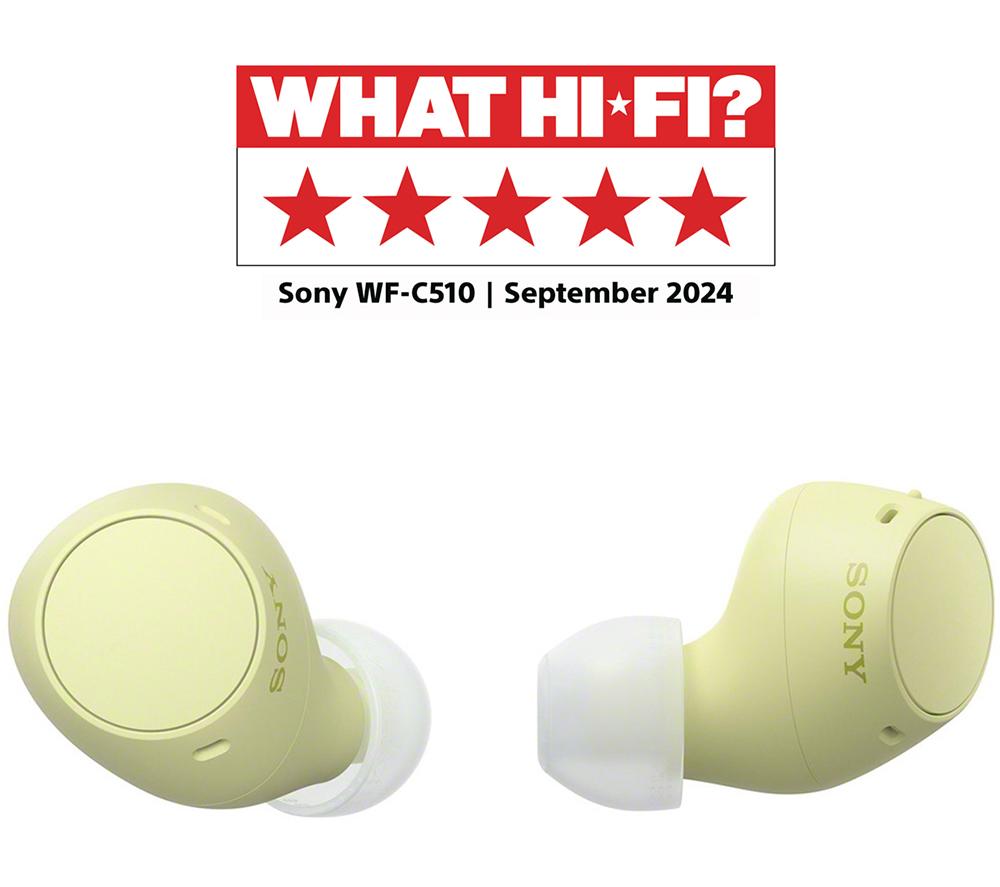 Audífonos inalámbricos Bluetooth SONY WF-C510 - Amarillos