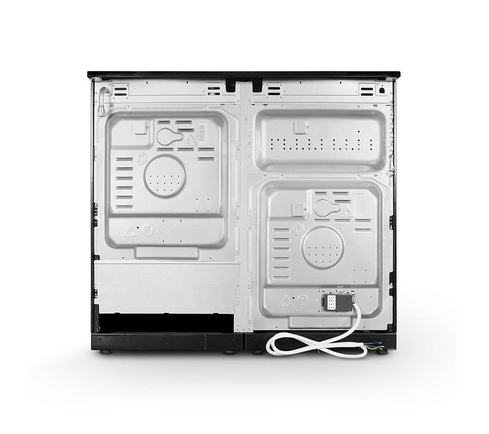 MONTPELLIER MDFRC100K 100 cm Dual Fuel Range Cooker - Black & Chrome