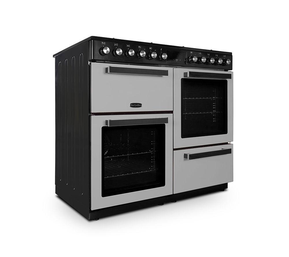 MONTPELLIER MDFRC100X 100 cm Dual Fuel Range Cooker - Inox & Chrome