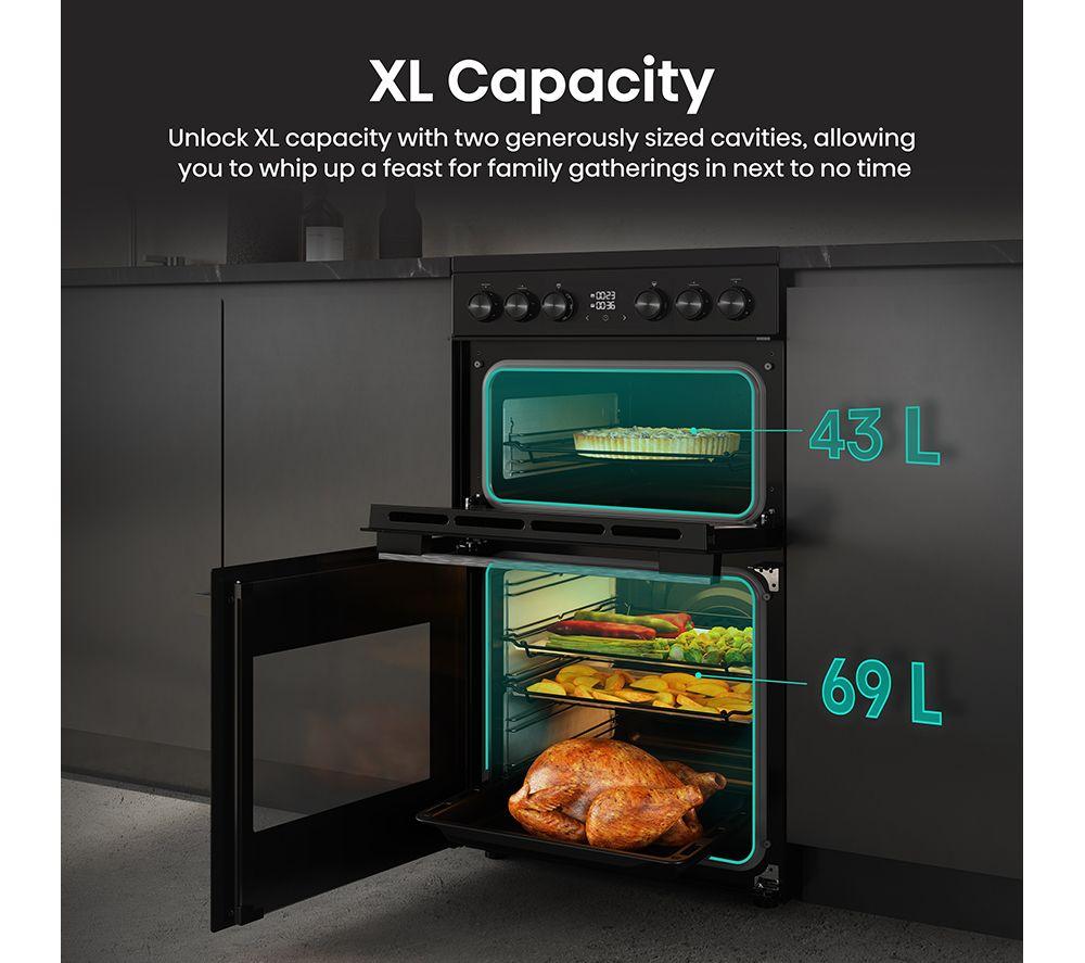 HISENSE Hi6 Max 69/43L HDCEC5C10B Cocina eléctrica de vitrocerámica de 50 cm - Negro Jet