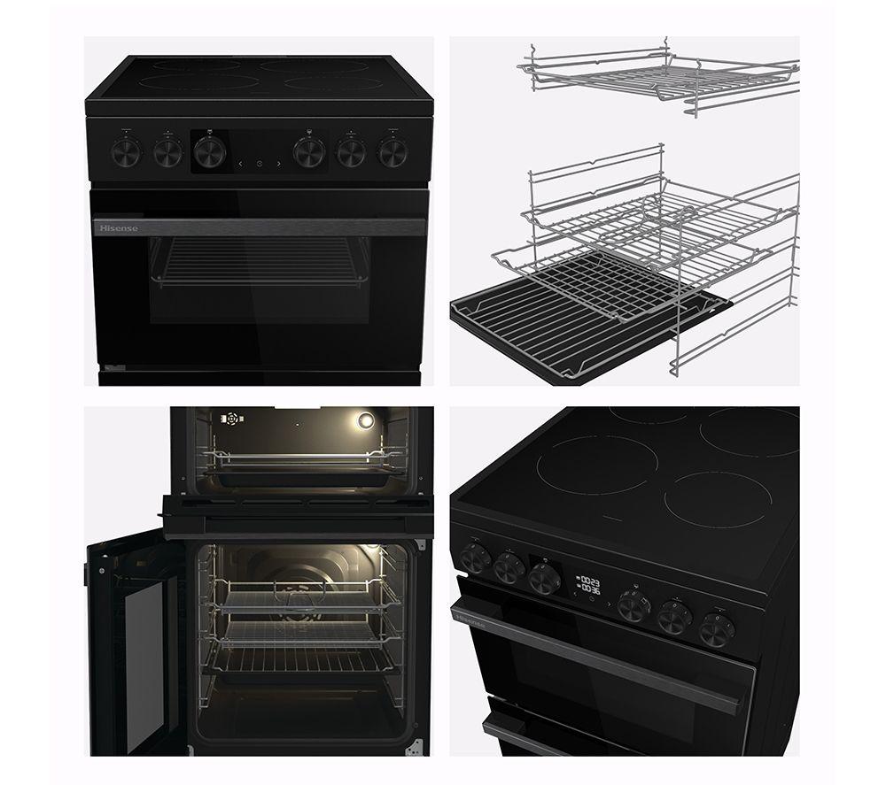 HISENSE Hi6 Max 69/43L HDCEC5C10B Cocina eléctrica de vitrocerámica de 50 cm - Negro Jet