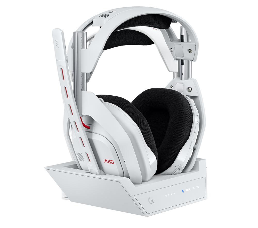 LOGITECH G Astro A50 LIGHTSPEED Wireless Gaming Headset & Base Station - White