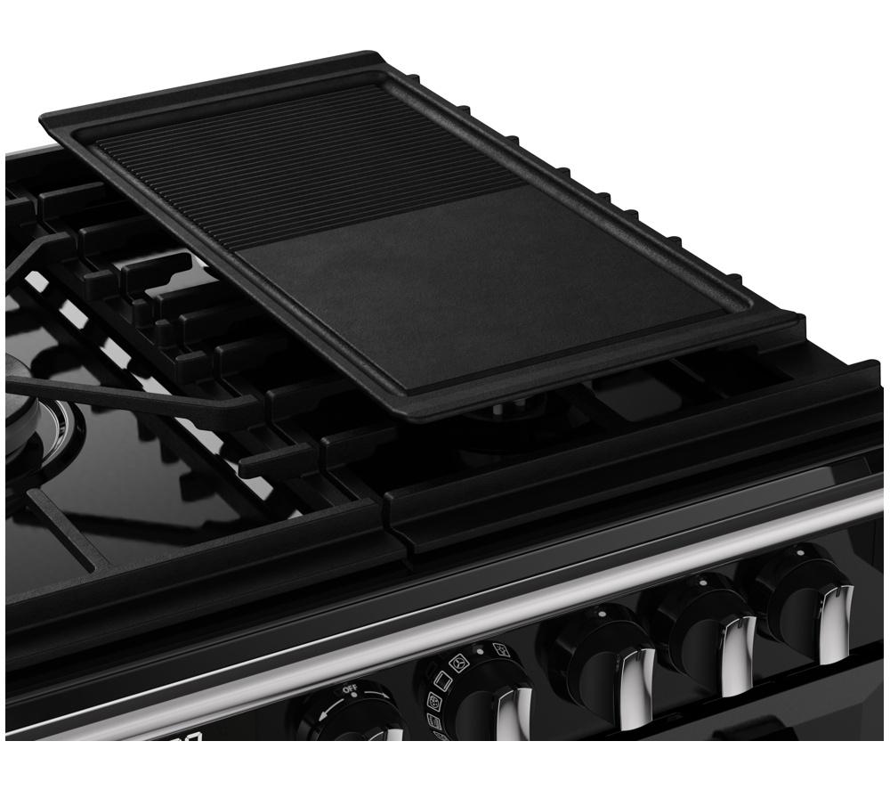 STOVES Richmond 90DF 90 cm Dual Fuel Range Cooker - Black & Chrome