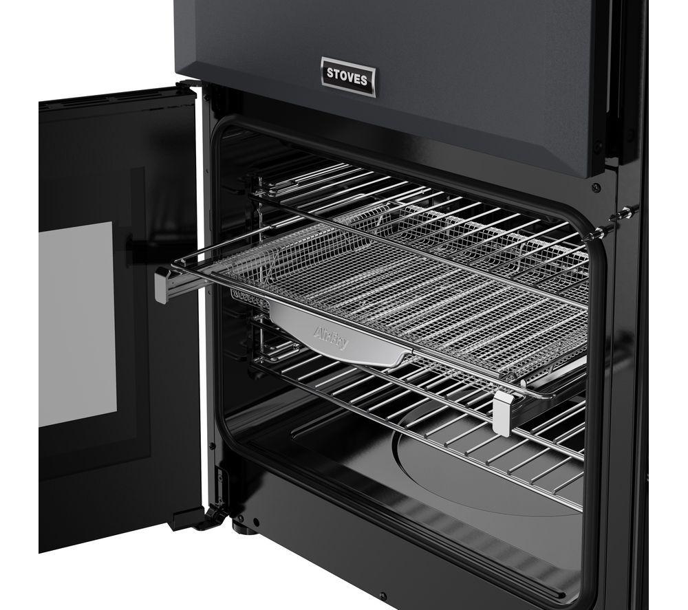 STOVES Richmond 90DF 90 cm Dual Fuel Range Cooker - Anthracite & Chrome