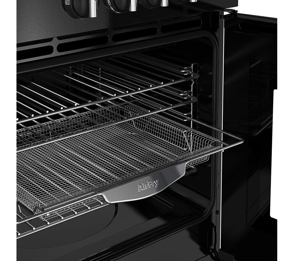 Cocina de pie de doble combustible BELLING Farmhouse 100DF - Negro y Cromo