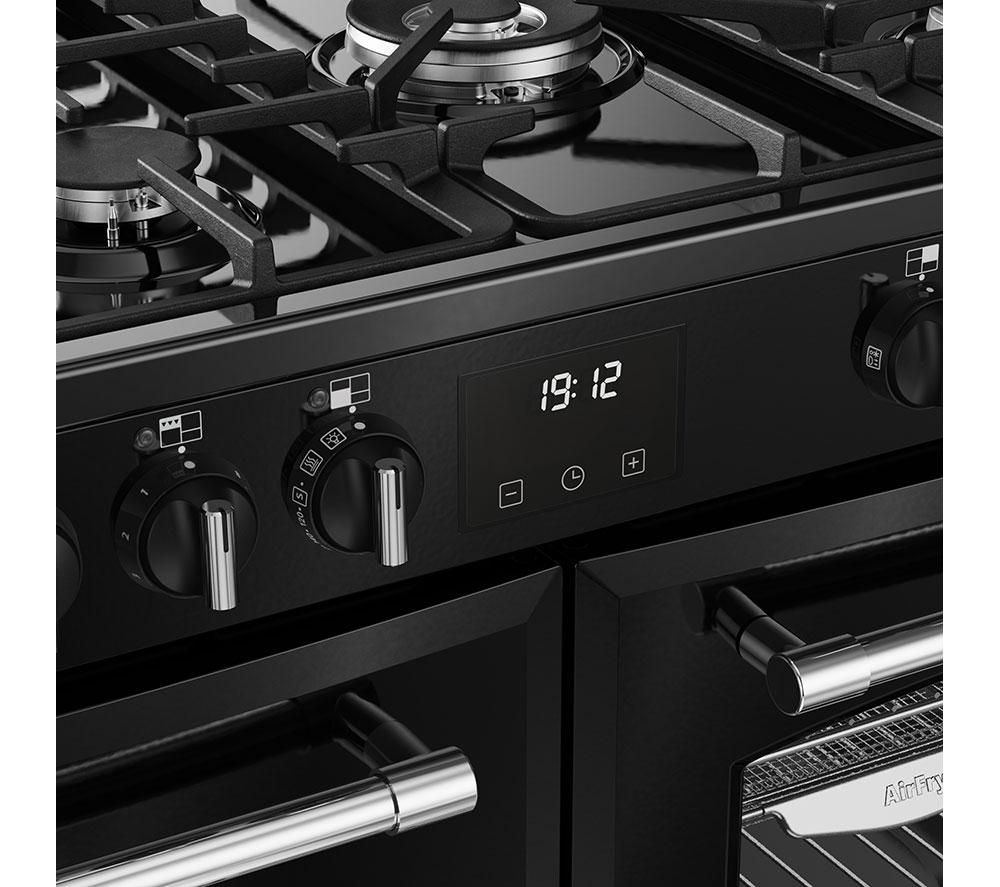 Cocina de pie de doble combustible BELLING Farmhouse 100DF - Negro y Cromo