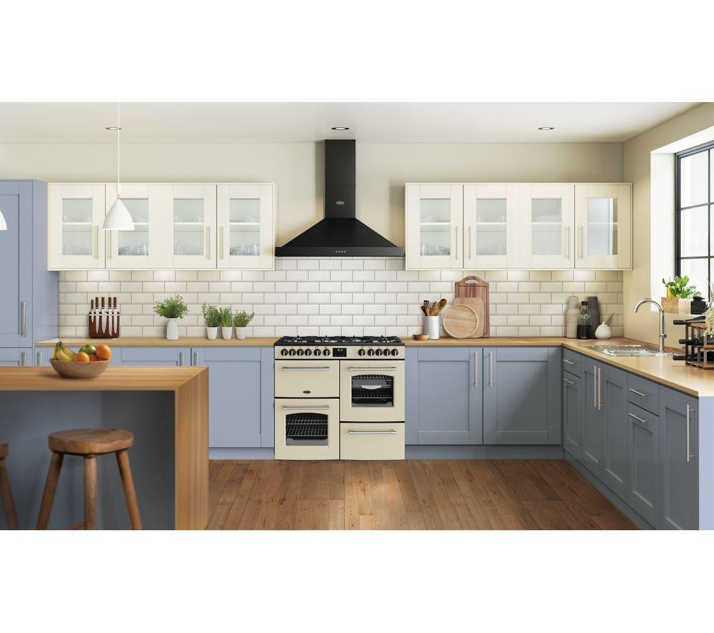 Cocina de doble combustible BELLING Farmhouse 100DF - Crema y Cromo