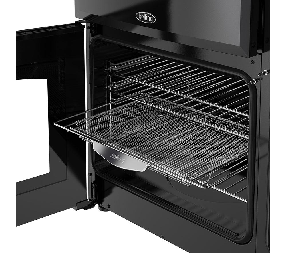 Cocina de doble combustible BELLING Farmhouse 90DF - Negro y cromo