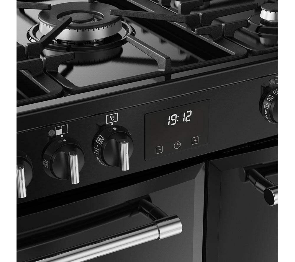 Cocina de doble combustible BELLING Farmhouse 90DF - Negro y cromo