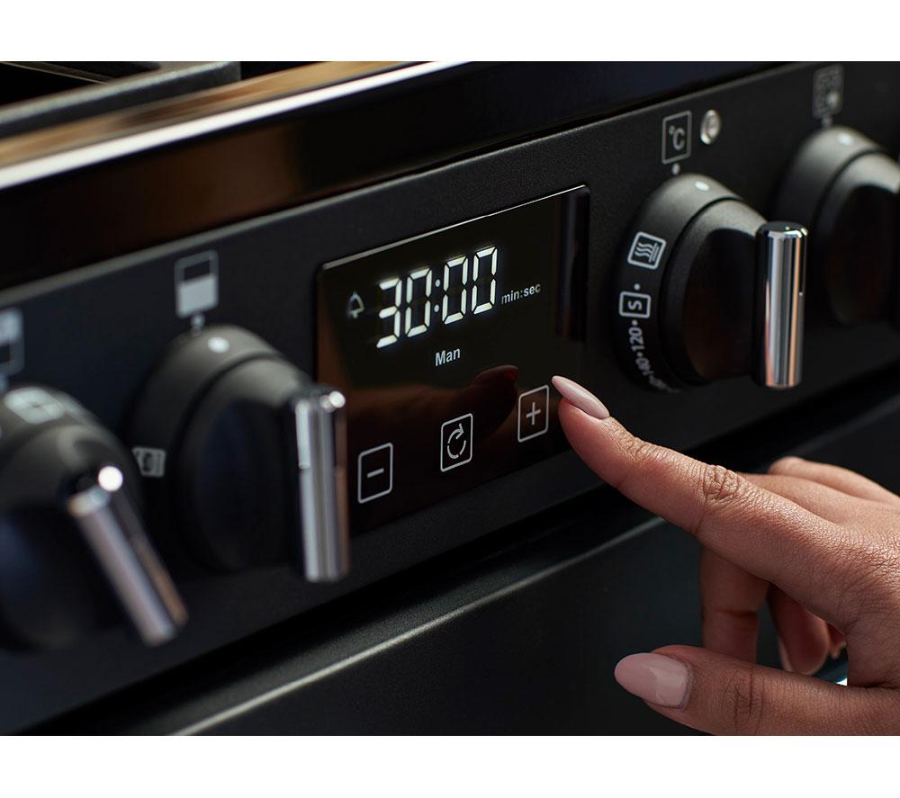 BELLING Farmhouse 90DF Dual Fuel Range Cooker - Anthracite & Chrome