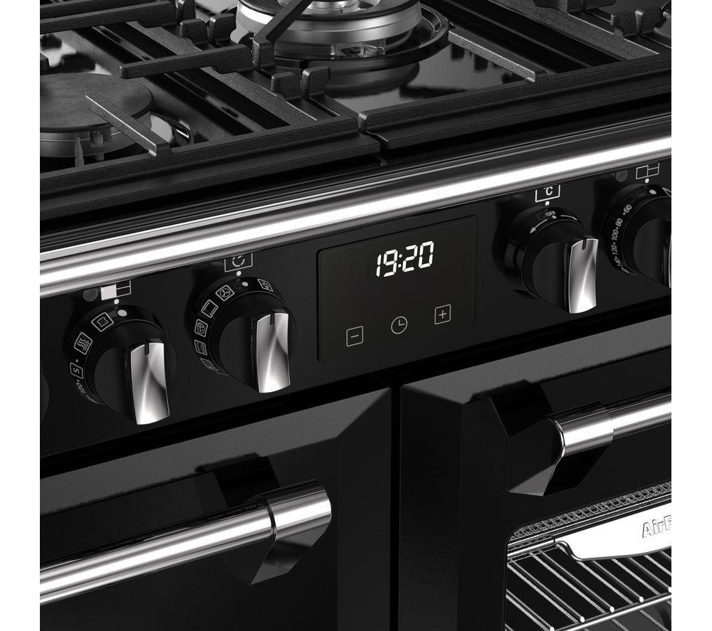 Cocina de libre instalación de combustible dual STOVES Richmond 100DF - Negro y cromo