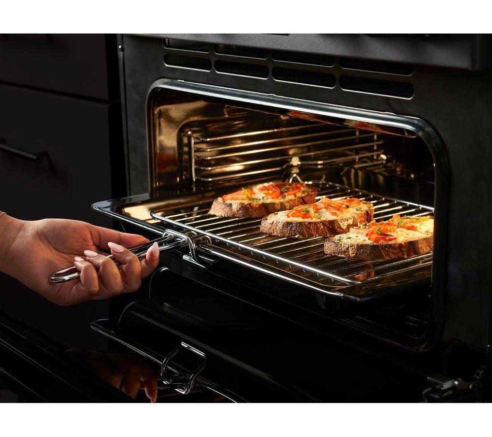 Cocina de libre instalación de combustible dual STOVES Richmond 100DF - Negro y cromo