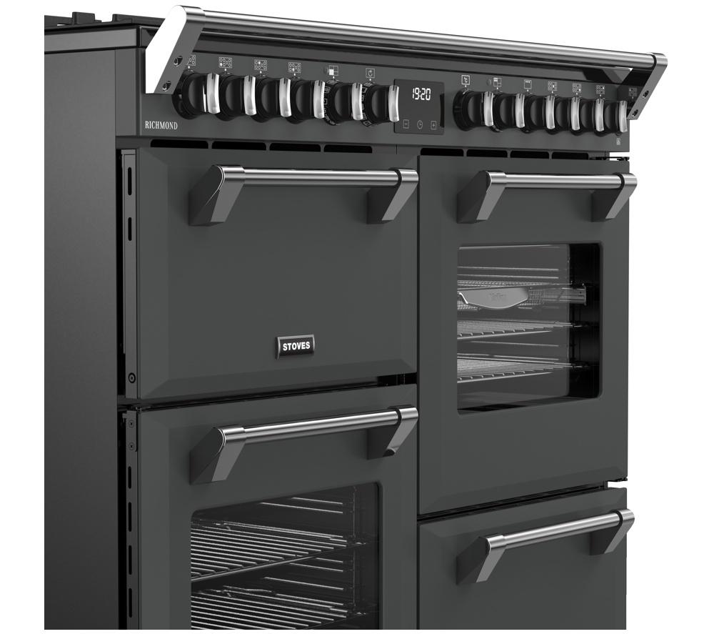 Cocina de rango de combustible dual STOVES Richmond 100DF - Antracita y Cromo