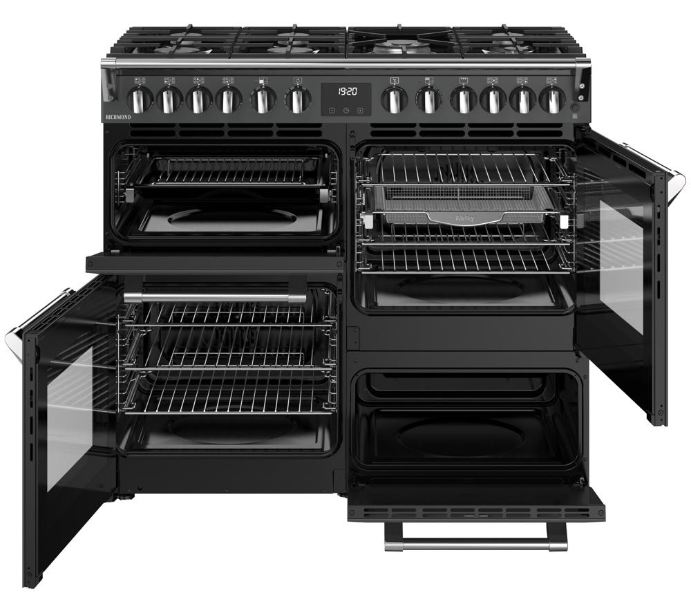 Cocina de rango de combustible dual STOVES Richmond 100DF - Antracita y Cromo