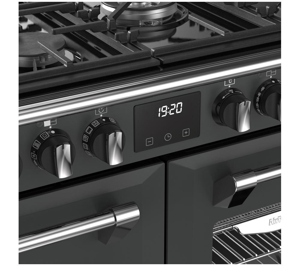 Cocina de rango de combustible dual STOVES Richmond 100DF - Antracita y Cromo