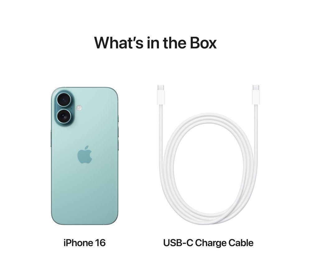 APPLE iPhone 16 - 128 GB, Teal