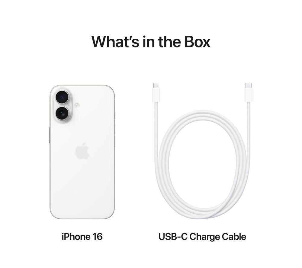 APPLE iPhone 16 - 128 GB, White