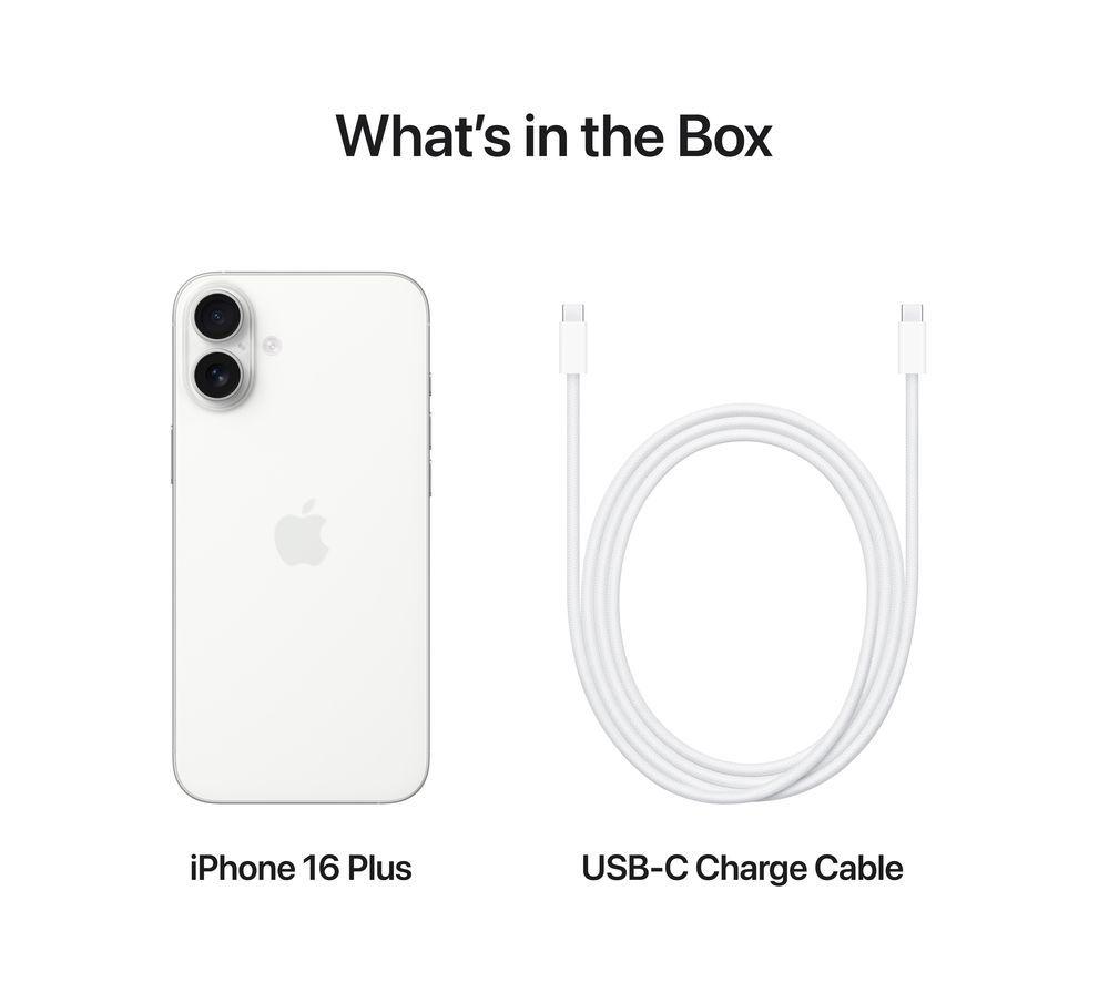 APPLE iPhone 16 Plus - 128 GB, White