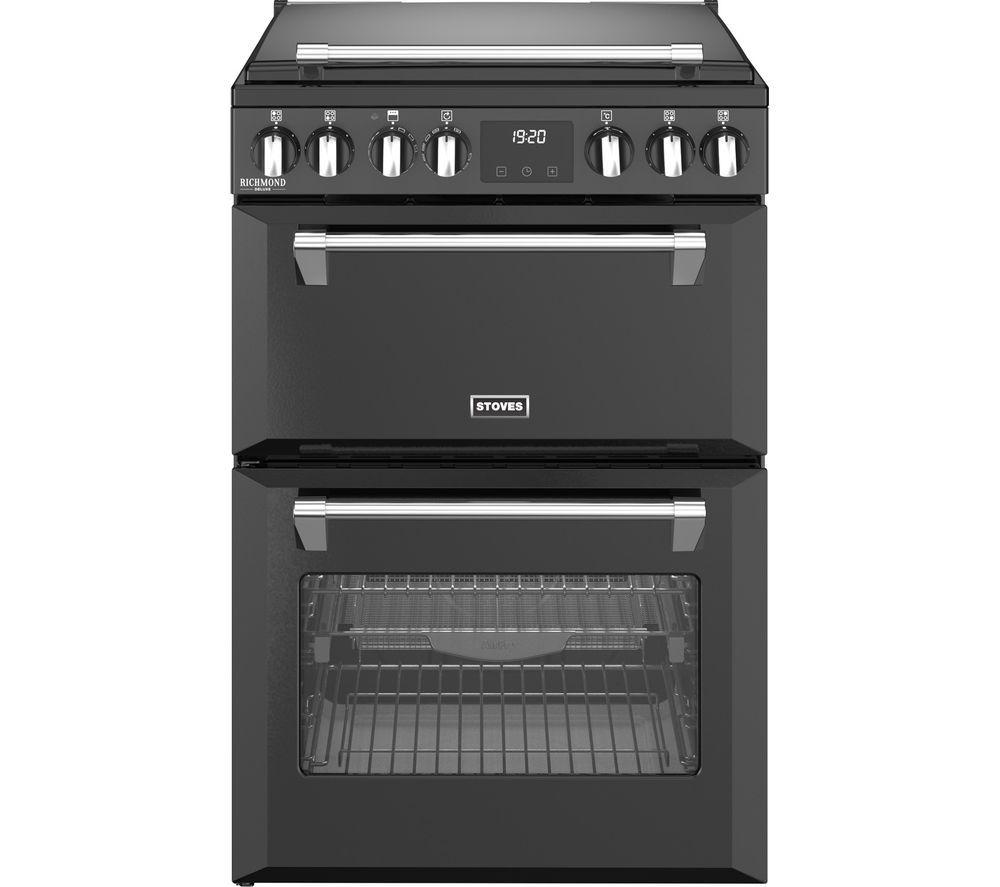 STOVES Richmond Deluxe 60Ei Electric Induction Cooker - Black & Chrome