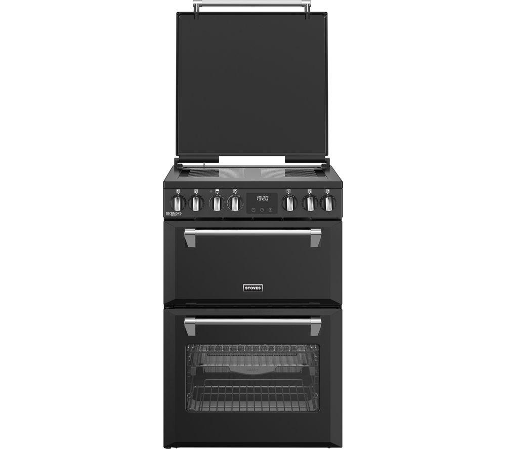STOVES Richmond Deluxe 60Ei Electric Induction Cooker - Black & Chrome