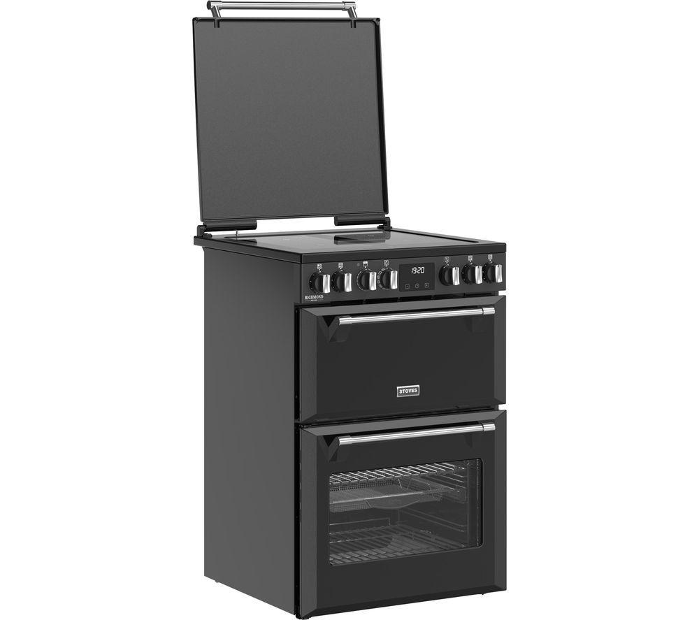 STOVES Richmond Deluxe 60Ei Electric Induction Cooker - Black & Chrome