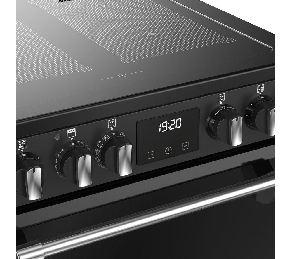 STOVES Richmond Deluxe 60Ei Electric Induction Cooker - Black & Chrome