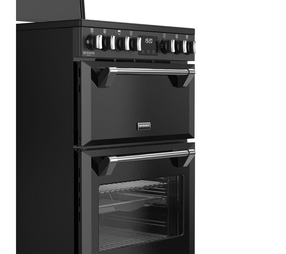 STOVES Richmond Deluxe 60Ei Electric Induction Cooker - Black & Chrome