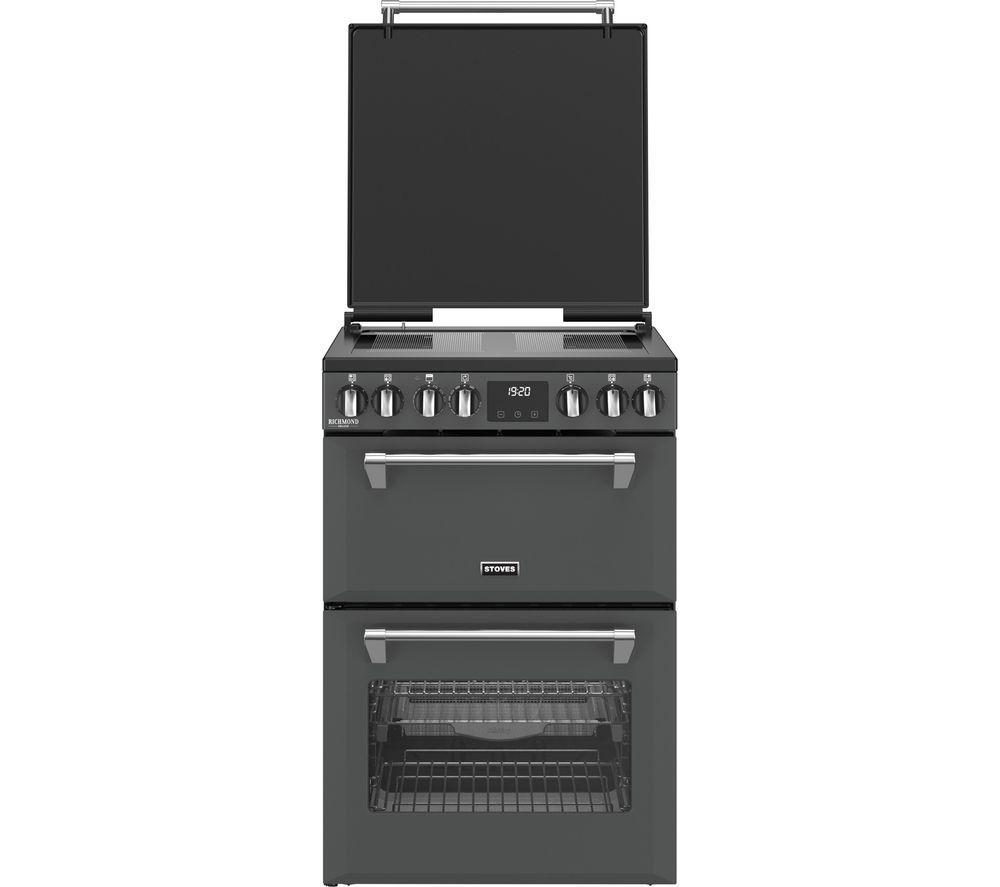 STOVES Richmond Deluxe 60Ei Electric Induction Cooker - Anthracite & Chrome