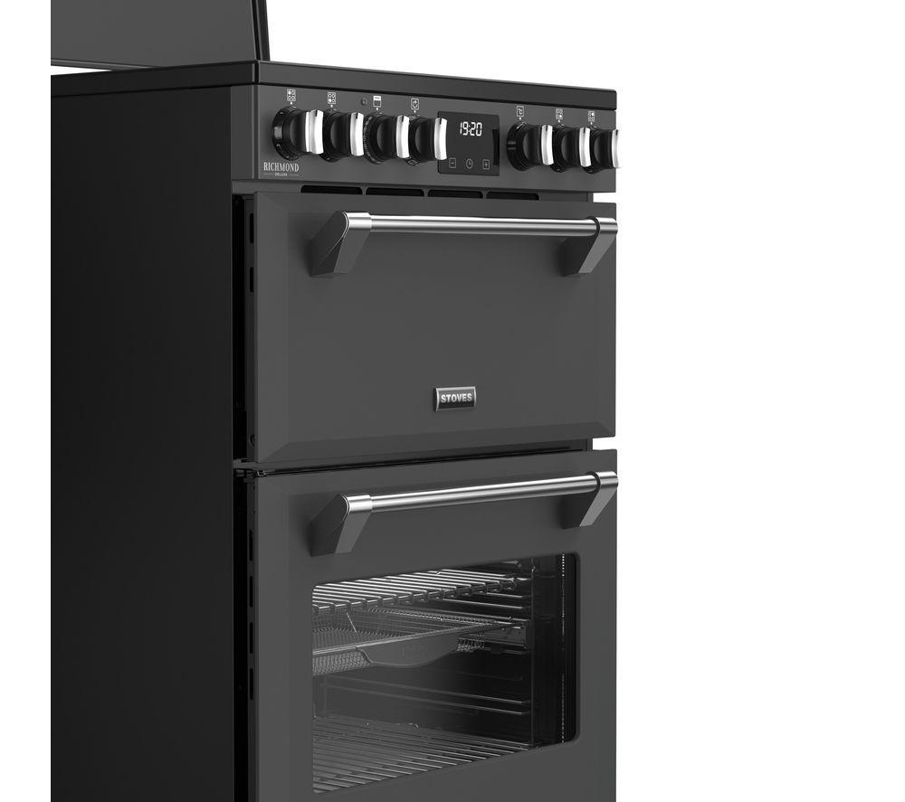 STOVES Richmond Deluxe 60Ei Electric Induction Cooker - Anthracite & Chrome