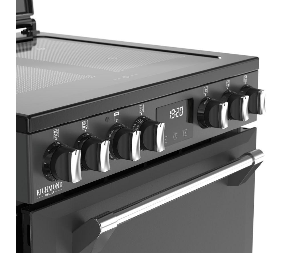 STOVES Richmond Deluxe 60Ei Electric Induction Cooker - Anthracite & Chrome