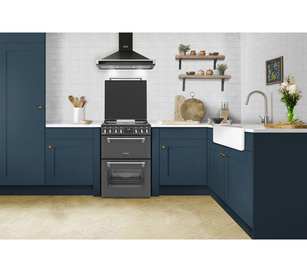 STOVES Richmond Deluxe 60Ei Electric Induction Cooker - Anthracite & Chrome