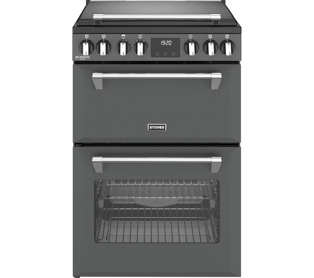 STOVES Richmond Deluxe 60Ei Electric Induction Cooker - Anthracite & Chrome