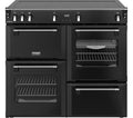 STOVES Richmond 100Ei Electric Induction Range Cooker - Black & Chrome