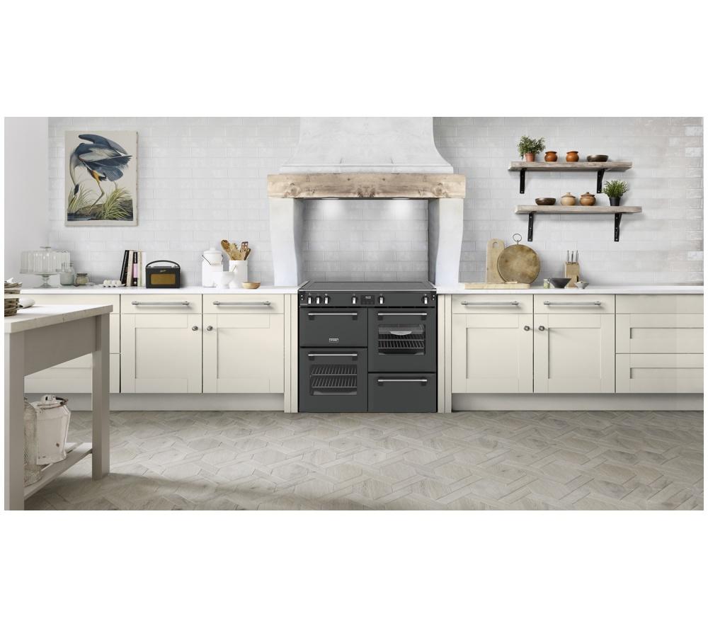 STOVES Richmond 100Ei Electric Induction Range Cooker - Anthracite & Chrome