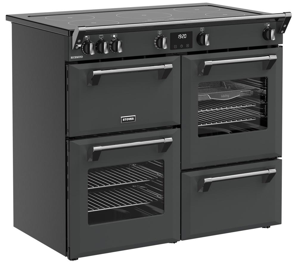 STOVES Richmond 100Ei Electric Induction Range Cooker - Anthracite & Chrome