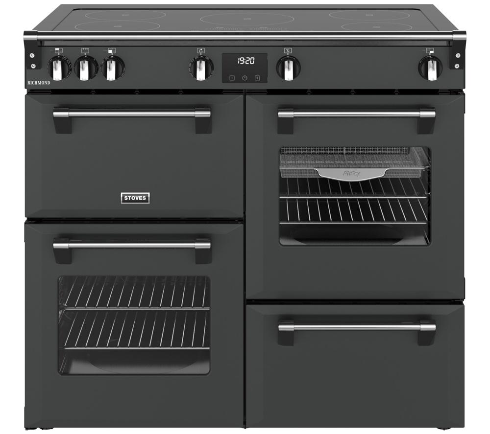 STOVES Richmond 100Ei Electric Induction Range Cooker - Anthracite & Chrome