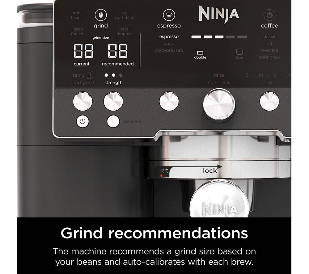 NINJA Luxe Cafe Premier Series ES601UKBK Bean to Cup Coffee Machine - Black