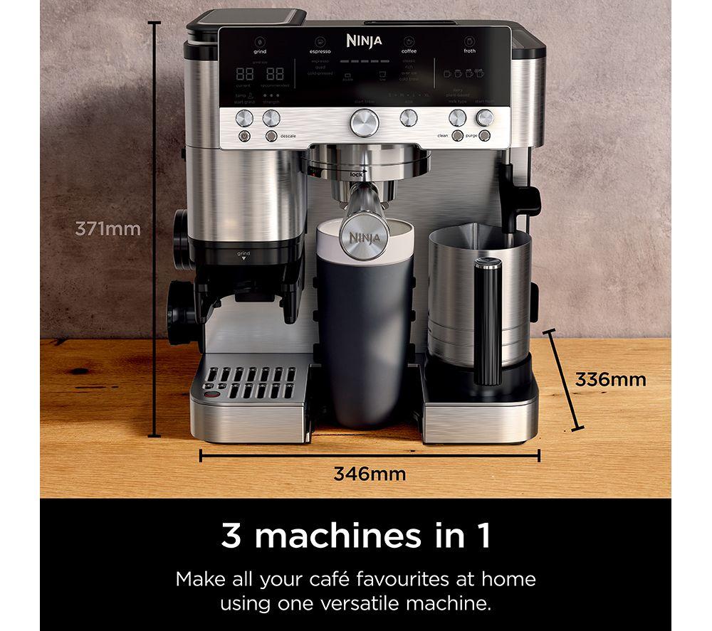 NINJA Luxe Cafe Premier Series ES601UK Kaffeevollautomat – Silber & Schwarz