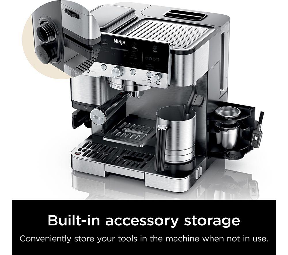 NINJA Luxe Cafe Premier Series ES601UK Kaffeevollautomat – Silber & Schwarz