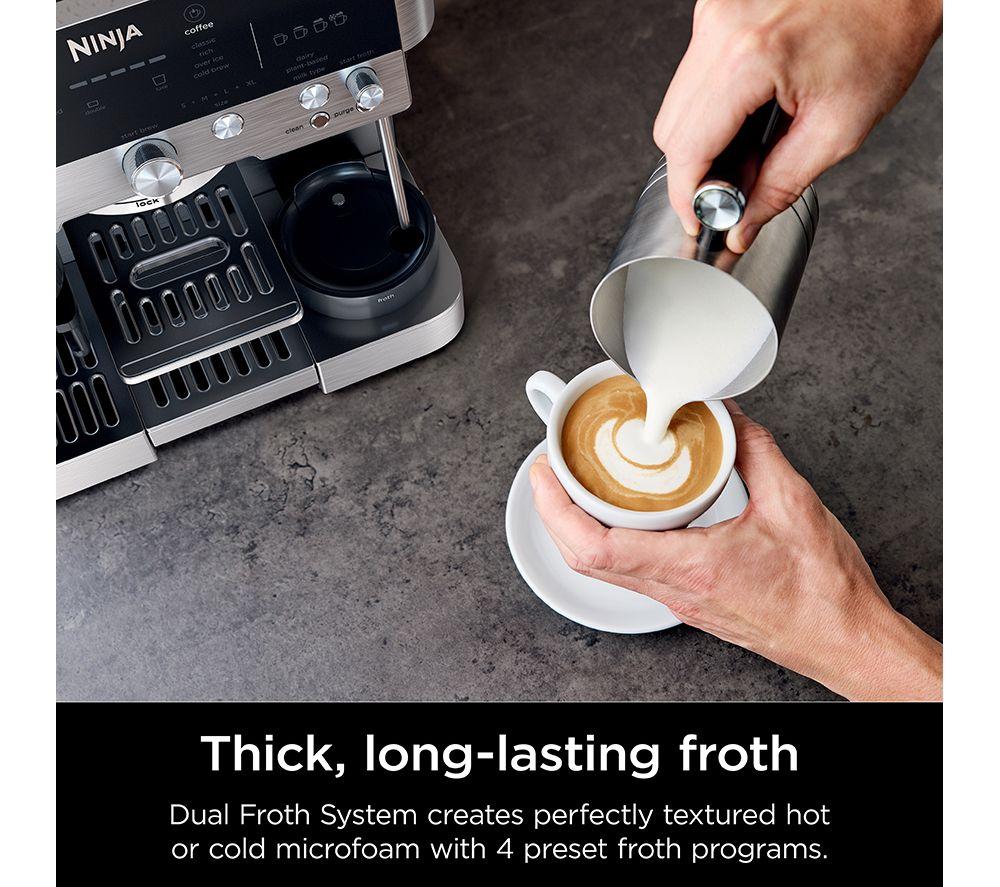 NINJA Luxe Cafe Premier Series ES601UK Bean to Cup Coffee Machine - Silver & Black