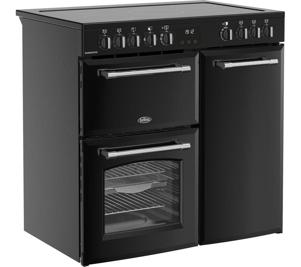 BELLING Farmhouse 90E Elektro-Keramik-Standherd – Schwarz