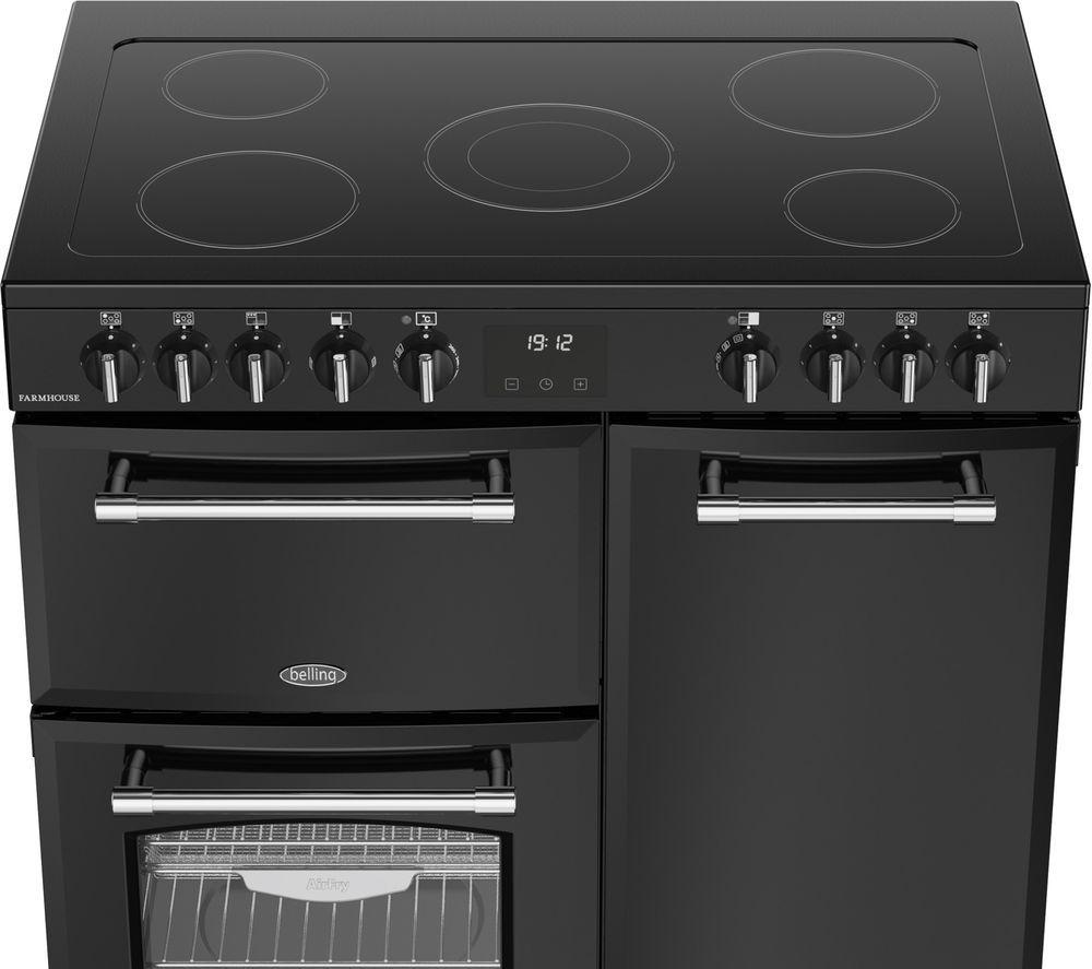 BELLING Farmhouse 90E Elektro-Keramik-Standherd – Schwarz