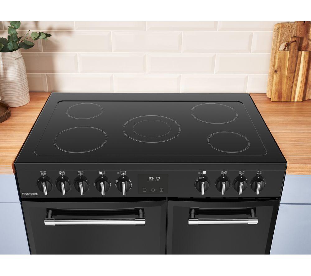 BELLING Farmhouse 90E Elektro-Keramik-Standherd – Schwarz