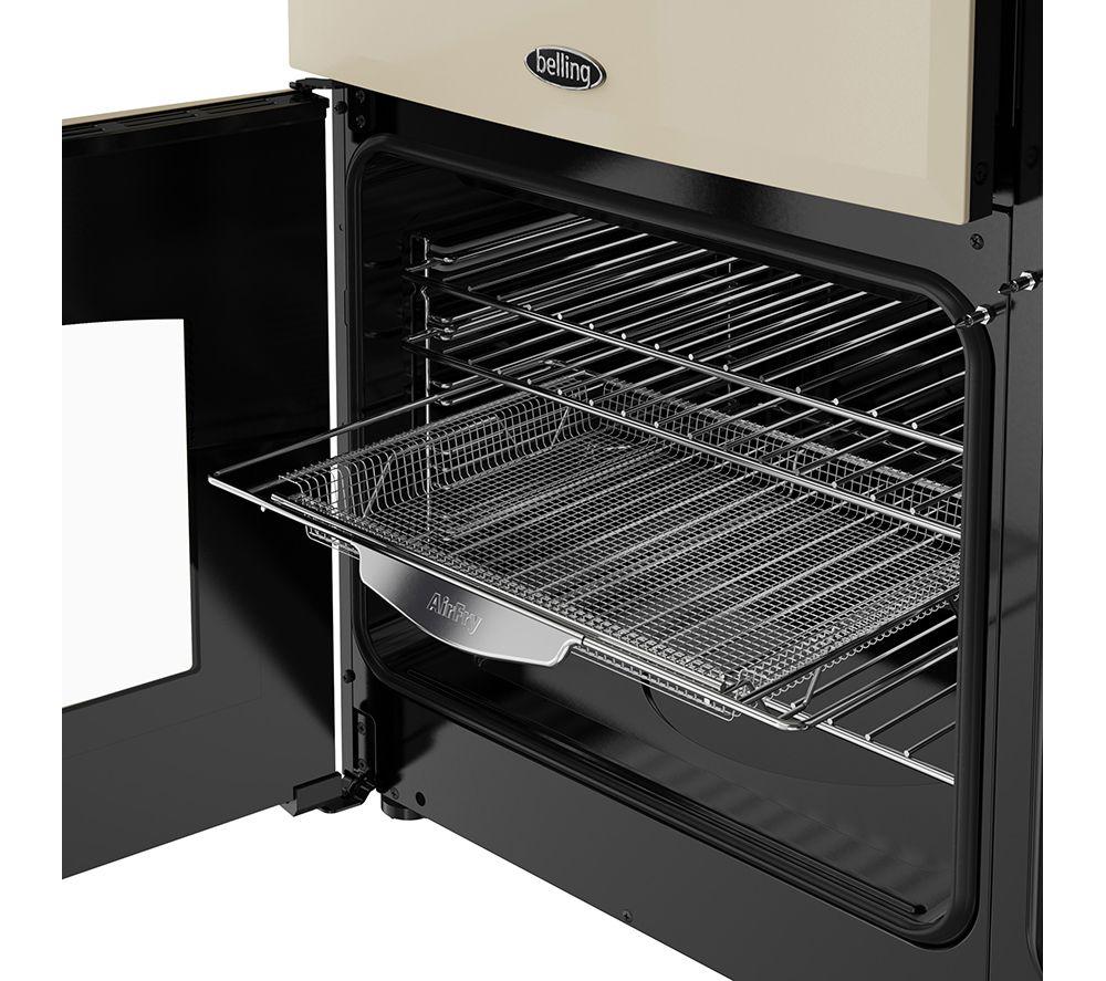 BELLING Farmhouse 90E Electric Ceramic Range Cooker - Cream & Chrome
