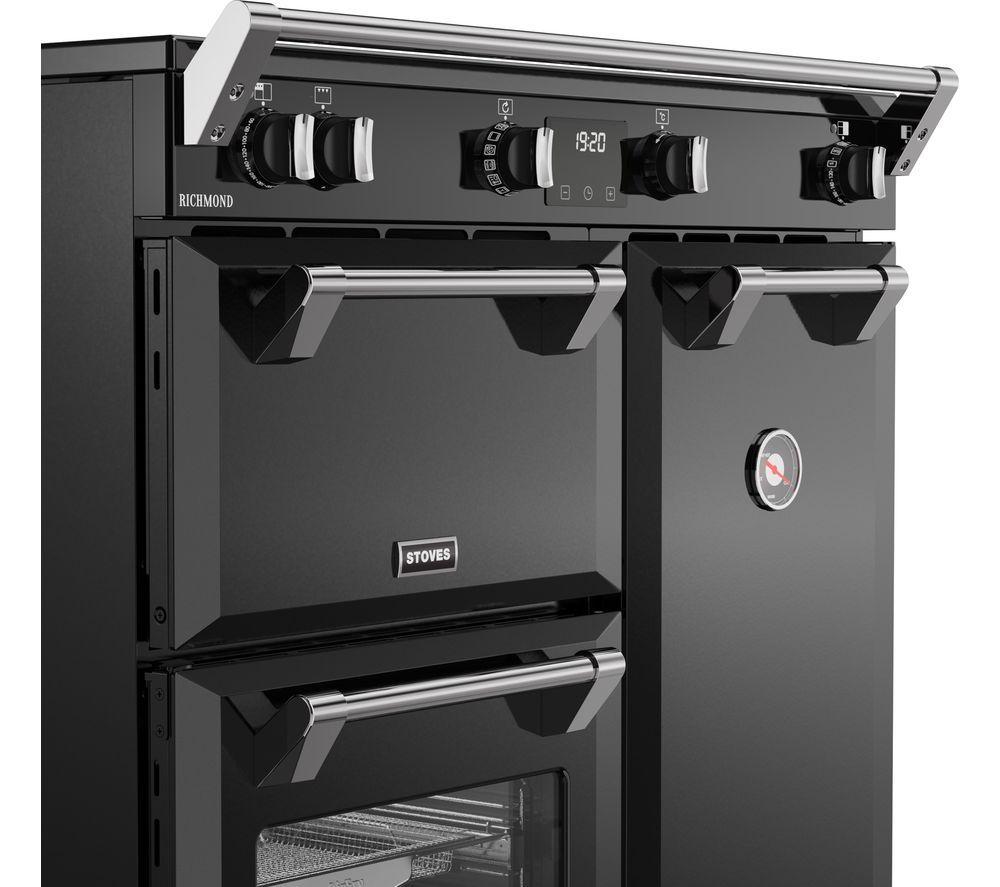 STOVES Richmond 90Ei Electric Induction Range Cooker - Black & Chrome