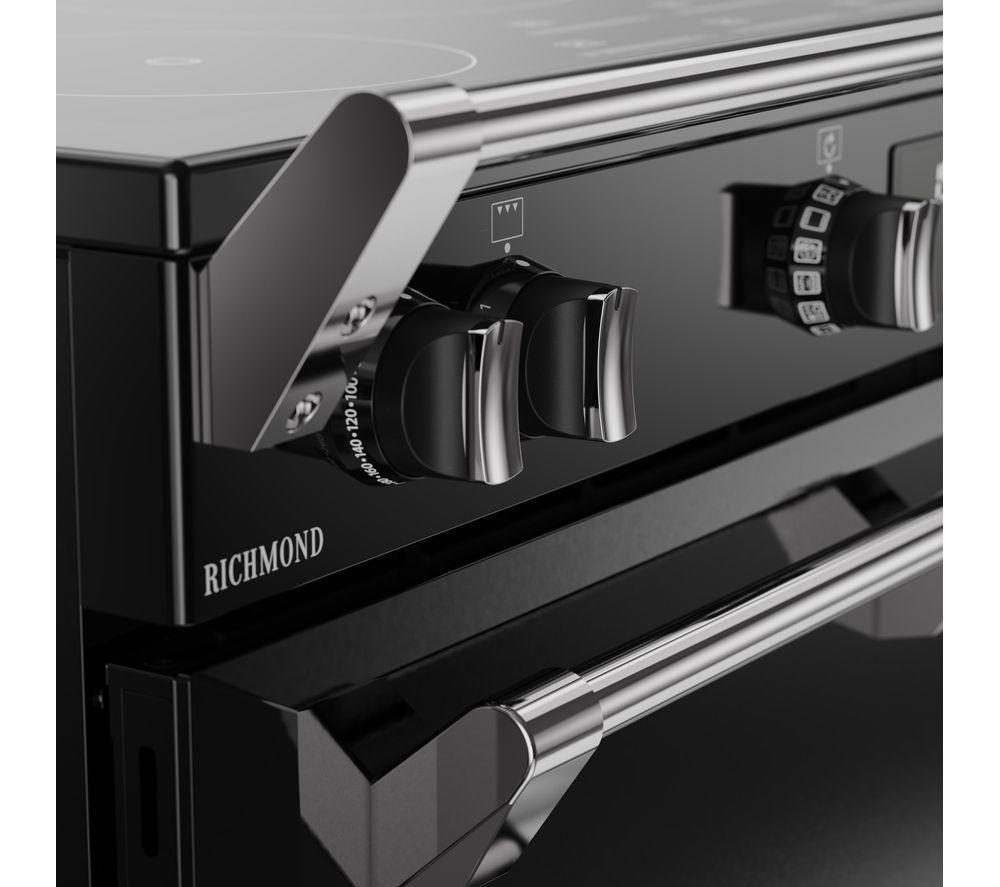 STOVES Richmond 90Ei Electric Induction Range Cooker - Black & Chrome